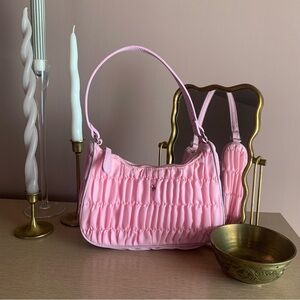 Peta + Jain Light Pink rouched Shoulder Bag